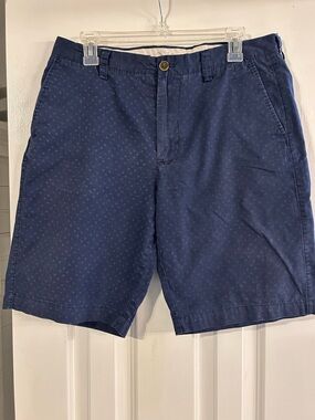 J. Crew Men's Navy Micro-Print Casual Shorts